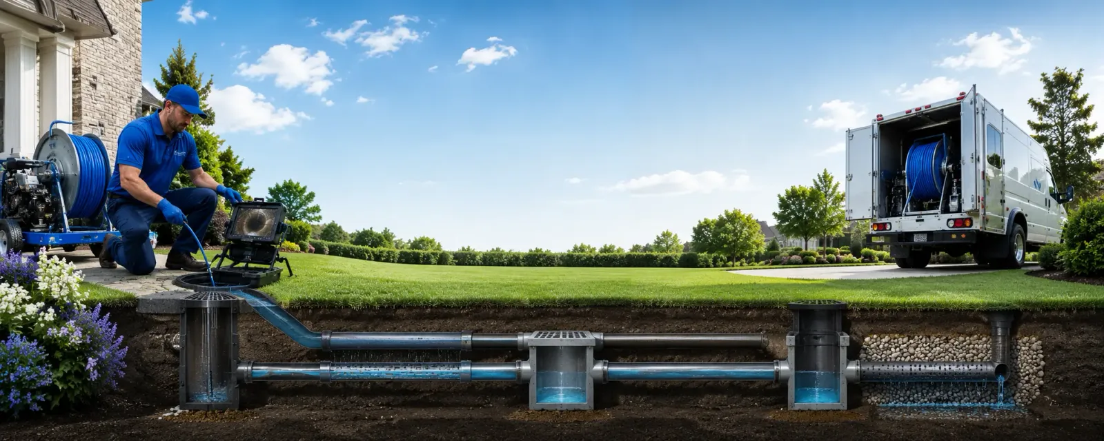 Outdoor drain cleaning information for Glendale, CA